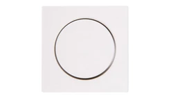 Płytka centralna z pokrętłem ściemniacza, biały polarny Merten, System M MTN5250-0319