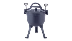 Kociołek myśliwski Kamille KM 4800M garnek żeliwny 4 L z powłoką marmurową