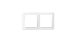 Ramka podwójna, Silva, biała / 46418