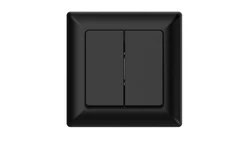 Łącznik podtynkowy świecznikowy, Varia, czarny / 46120