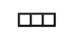 Ramka potrójna, Varia, czarna / 46422