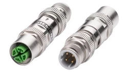 Adapter przejściówka Industrial Ethernet CAT5E wtyczka M12 kod. D męski/M12 kod. X żeński 6GK1901-0DE10-6AA0