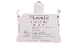 Oprawka z LED czerwona 185-265V AC/DC LPXLEM4