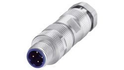 Wtyczka IE M12 PLUG PRO M12 (kodowanie D), metalowa, dla SCALANCE X208 PRO i ET 200 PRO PN. paczka 8 szt., 6GK1901-0DB10-6AA8