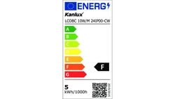 Taśma LED 24V LCOBC 10W/M 24IP00-CW 1050lm/m 6500K Ra90 rolka 50mb 3 lata Gwarancji 38908