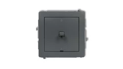 DECO Łącznik dwubiegunowego w stylu amerykańskim grafitowy mat 28DWPUS-9