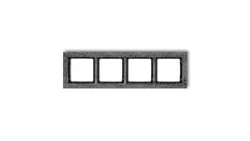 DECO Ramka uniwersalna poczwórna - beton (ramka: antracytowa spód: czarny) antracyt 11-12-DRB-4