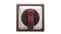 Napęd przełącznika 2 położeniowy czarny z podświetleniem bez samopowrotu Q25LWK1R-RT 040660