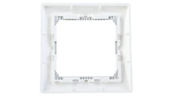 VALENA Ramka pojedyncza pozioma biała/srebro 770491
