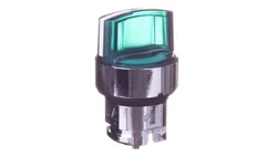 Napęd przełącznika 3 położeniowy zielony z podświetleniem z samopowrotem ZB4BK1533