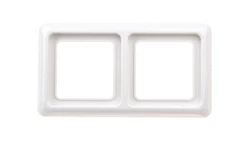 Berker IP44 Ramka hermetyczna podwójna z uszczelką śnieżnobiała 53132909