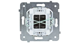 KARO Gniazdo głośnikowe podwójne ecru perłowy GG-2S/m/42