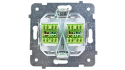 KARO Gniazdo komputerowe podwójne RJ45 kat.5e MMC ecru perłowy GPK-2S/K/m/42