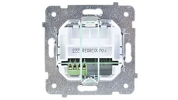 KARO Gniazdo telefoniczne podwójne RJ11 równoległe czekoladowy metalik GPT-2SR/m/40