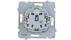 KARO Gniazdo pojedyncze b/u z przesłonami ecru perłowy GP-1SP/m/42