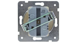 KARO Gniazdo potrójne b/u 2.5A EURO ecru perłowy GP-3S/m/42