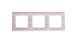 KARO Ramka potrójna ecru perłowy R-3S/42