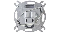 KARO Gniazdo antenowe RTV przelotowe 16dB czekoladowy metalik GPA-16SP/m/40