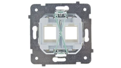 KARO Obudowa gniazda komputerowego podwójnego ecru perłowy GPK-2S/p/42