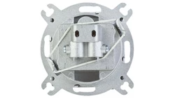 KARO Gniazdo antenowe RTV-SAT przelotowe czekoladowy metalik GPA-SSP/m/40