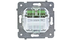 KARO Gniazdo telefoniczne podwójne RJ11 niezależne ecru perłowy GPT-2SN/m/42