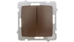 KARO Łącznik świecznikowy czekoladowy metalik ŁP-2S/m/40