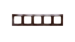 KARO Ramka pięciokrotna czekoladowy metalik R-5S/40