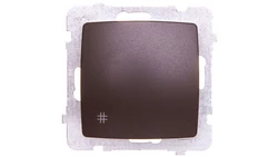 KARO Łącznik krzyżowy czekoladowy metalik ŁP-4S/m/40