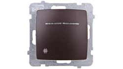 KARO Łącznik krzyżowy z podświetleniem czekoladowy metalik ŁP-4SS/m/40