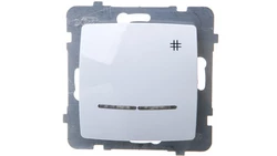 KARO Łącznik krzyżowy z podświetleniem biały ŁP-4SS/m/00