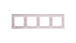 KARO Ramka poczwórna do łączników IP44 ecru perłowy RH-4S/42