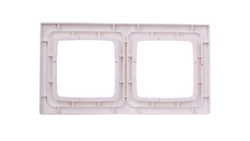 KARO Ramka podwójna do łączników IP44 ecru perłowy RH-2S/42