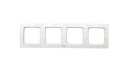 KARO Ramka poczwórna do łączników IP44 biała RH-4S/00