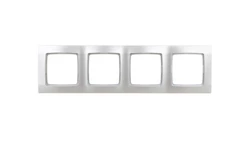 KARO Ramka poczwórna srebrny perłowy R-4S/43
