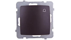 KARO Przycisk /dzwonek/ czekoladowy metalik ŁP-6S/m/40