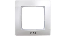 KARO Ramka pojedyncza do łączników IP44 srebrny perłowy RH-1S/43