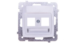 KARO Obudowa gniazda komputerowego podwójnego biały GPK-2S/p/00