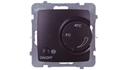 KARO Regulator temperatury /czujnik podłogowy/ czekoladowy metalik RTP-1S/m/40