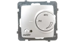 KARO Regulator temperatury /czujnik podłogowy/ srebrny perłowy RTP-1S/m/43