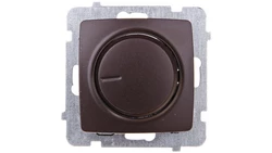 KARO Ściemniacz przyciskowo-obrotowy /żarowy i halogenowy/ czekoladowy metalik ŁP-8S/m/40