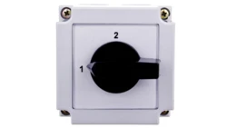 Łącznik krzywkowy 1-2 1P 10A w obudowie 4G10-55-PK R014 63-840350-011