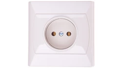 AKCENT Gniazdo pojedyncze b/u beżowe GP-1A/01