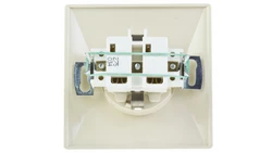 AKCENT Gniazdo pojedyncze z/u Schuko z przesłonami beżowe GP-1ASP/01