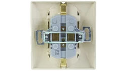 AKCENT Gniazdo podwójne z/u Schuko beżowe GP-2AS/01