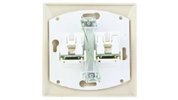 AKCENT Gniazdo komputerowe podwójne RJ45 kat.5e FOREX beżowe GPK-2A/F/01