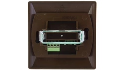 AKCENT Gniazdo telefoniczne podwójne RJ11 równoległe brązowe GPT-2AR/24