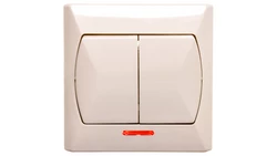 AKCENT Łącznik świecznikowy z podświetleniem beżowy ŁP-2AS/01