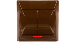 AKCENT Łącznik świecznikowy z podświetleniem brązowy ŁP-2AS/24