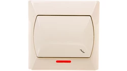 AKCENT Łącznik schodowy z podświetleniem beżowy ŁP-3AS/01