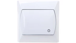 AKCENT Przycisk /światło/ biały ŁP-5A/00